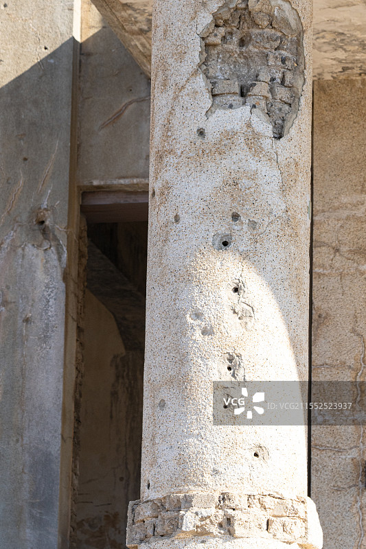 韩国文化遗产，韩国战争，历史战争，现代与当代韩国历史，铁原朝鲜劳动党总部图片素材