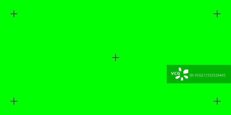 带有黑色追踪标记的绿幕图片素材