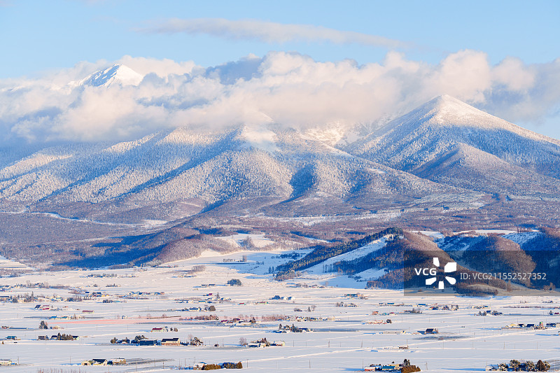 北星山的雪景图片素材