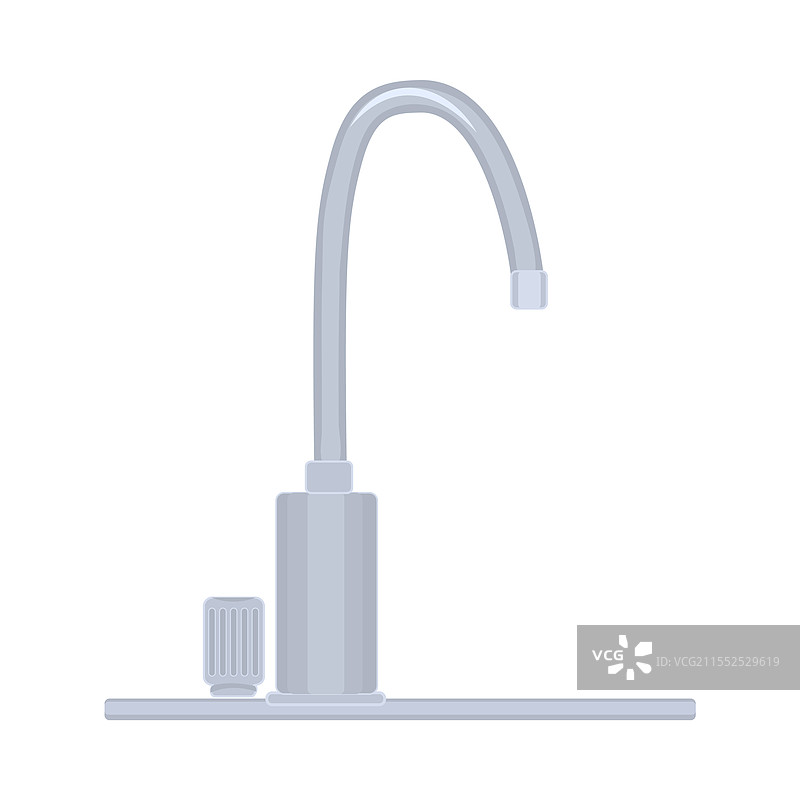 白色背景上的水龙头孤立图像图片素材