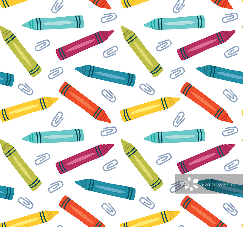 蜡笔和纸夹的背景图片素材