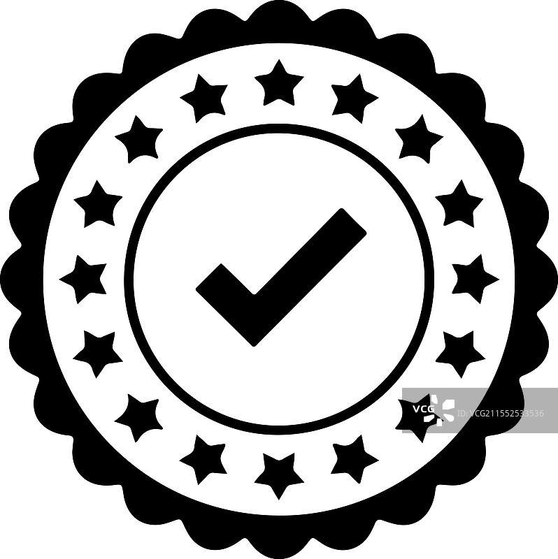 质量印章图标轮廓设计图片素材