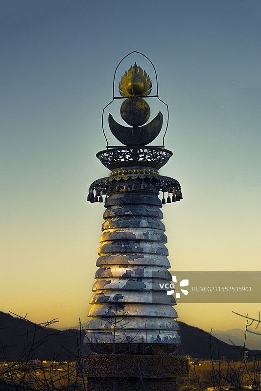 颐和园佛塔图片素材