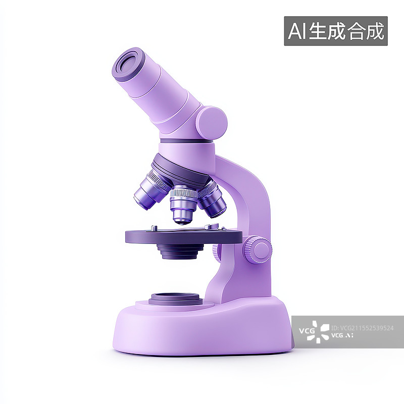 【AI数字艺术】3D渲染医疗设备仪器生物科技显微镜图片素材