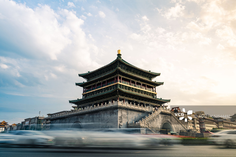 西安钟楼图片素材