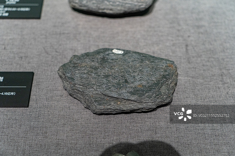 四川成都自然博物馆藏千枚岩图片素材