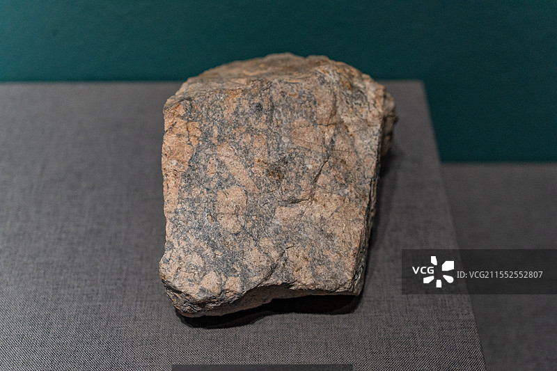 四川成都自然博物馆藏地震相变源角砾岩图片素材