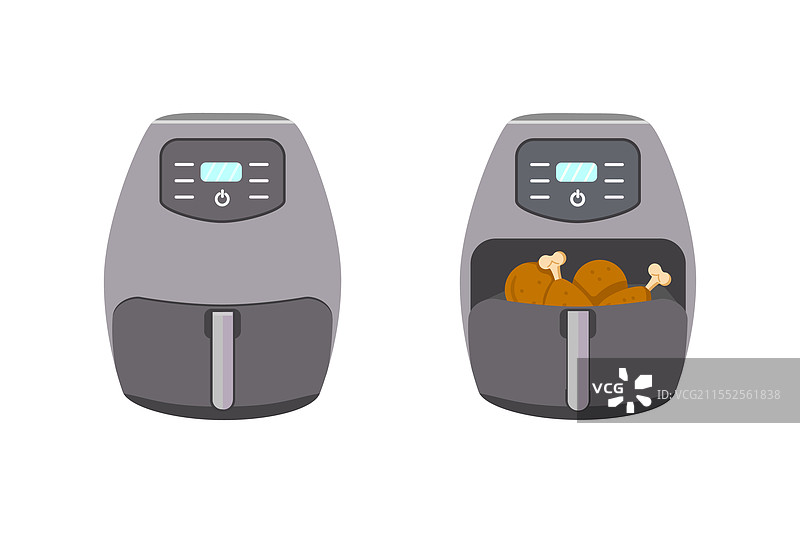 一套空气炸锅图片素材