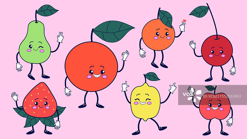 时尚的水果组合图片素材