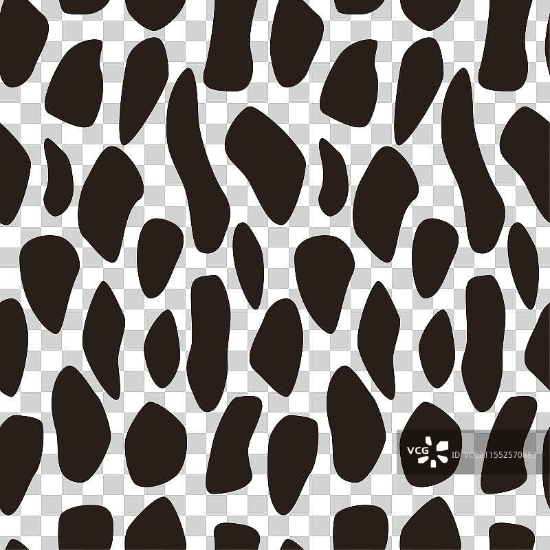 抽象的野生动物皮肤无缝图案，棕色图片素材