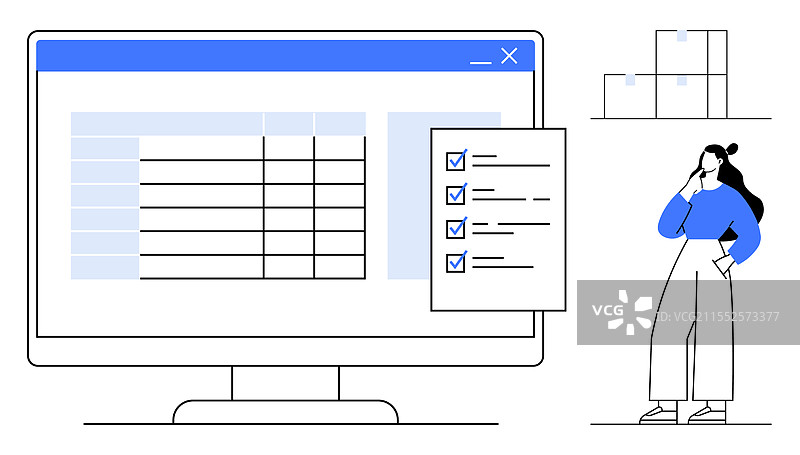数字任务管理与计算机图片素材