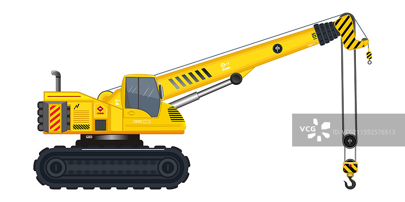 起重机挖掘机车辆钩重型建筑图片素材