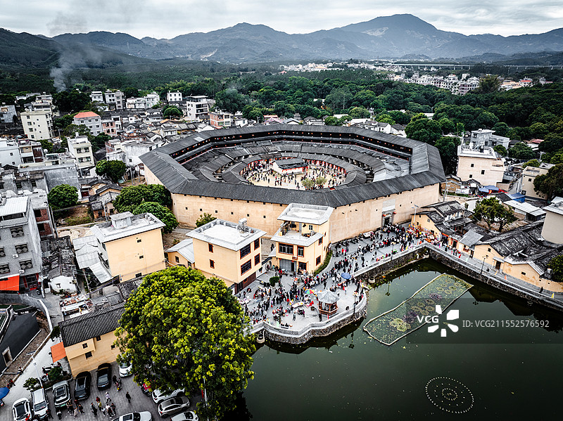 中国广东省潮州市饶平县三饶镇道韵楼图片素材
