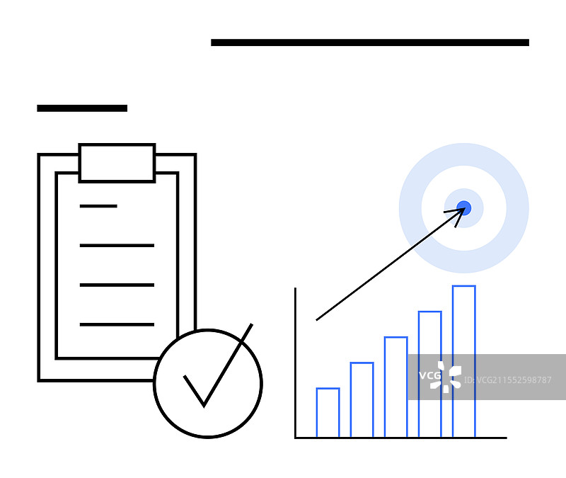 目标聚焦清单的生产力跟踪图片素材