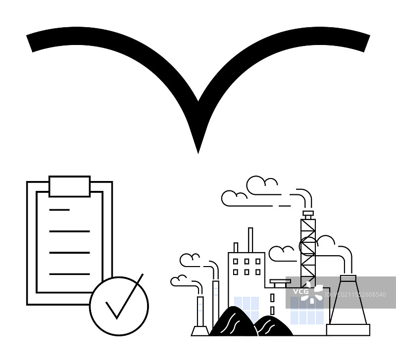 工业合规检查清单与环境相关图片素材