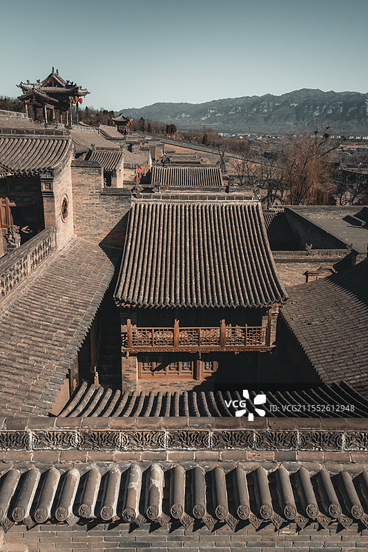 山西灵石王家大院红门堡图片素材