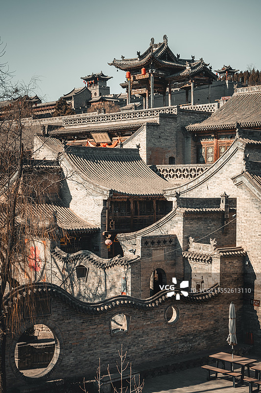 山西灵石王家大院景区红门堡图片素材