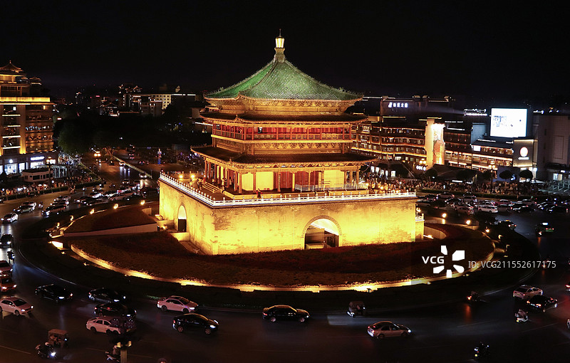 西安钟楼图片素材