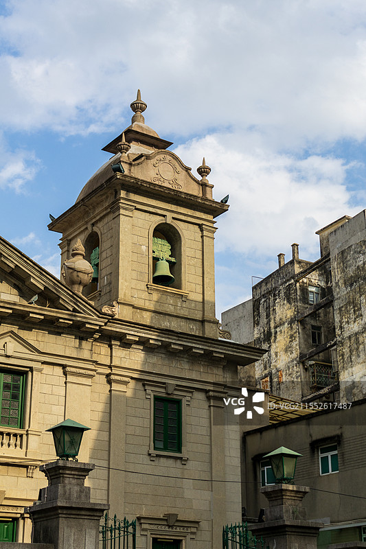 澳门圣安多尼教堂钟楼图片素材