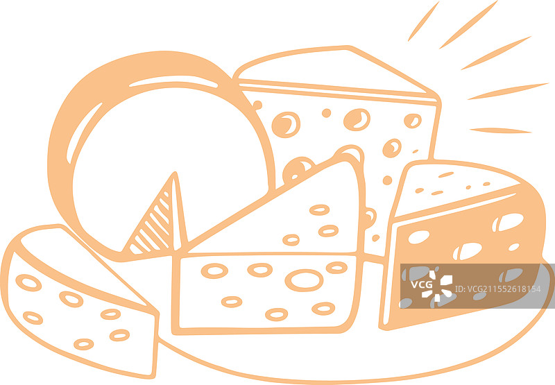 美味的奶酪组合用于食品项目图片素材