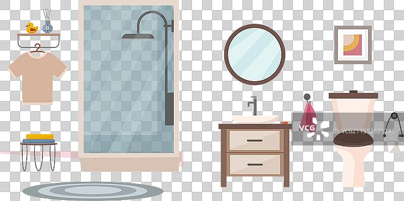 现代浴室室内设计图片素材