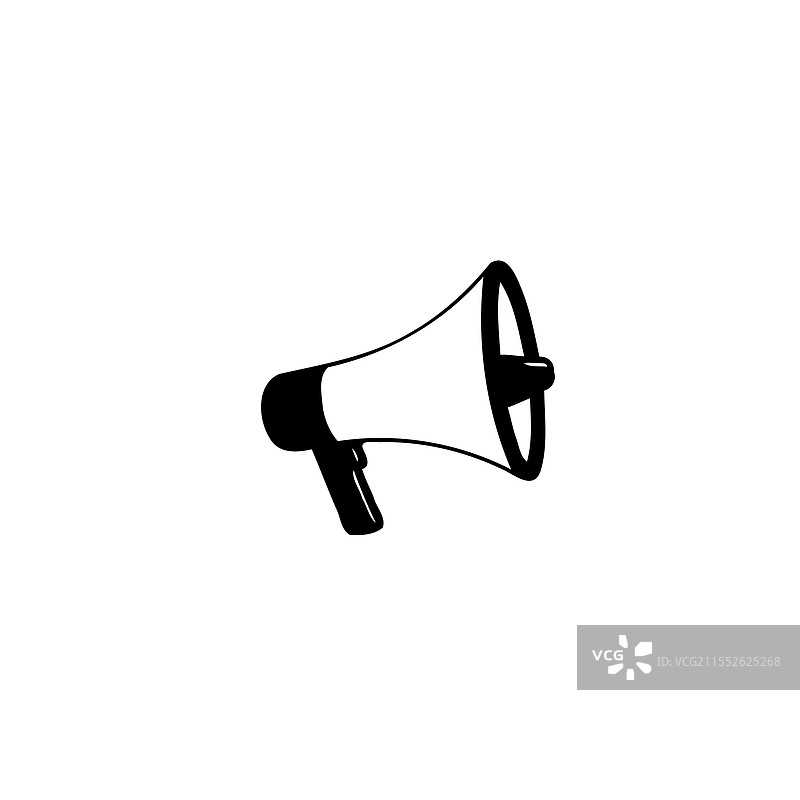 扩音器图标，公告的概念图片素材