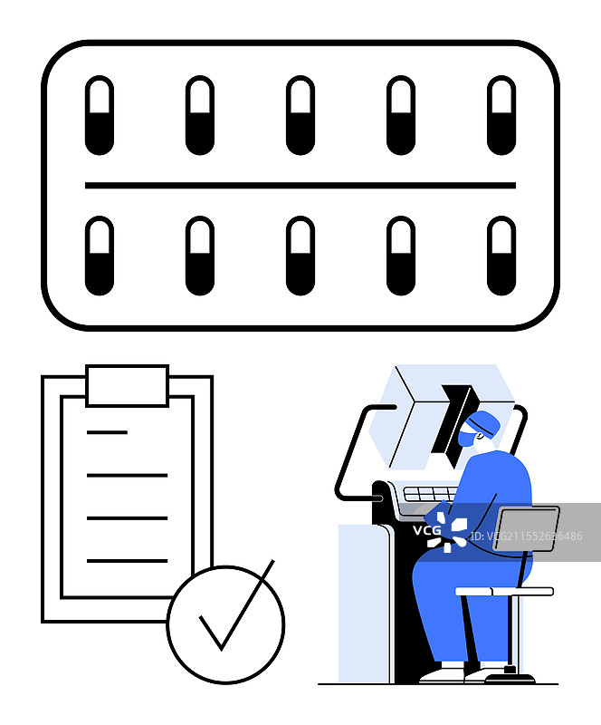 制药开发与包装图片素材