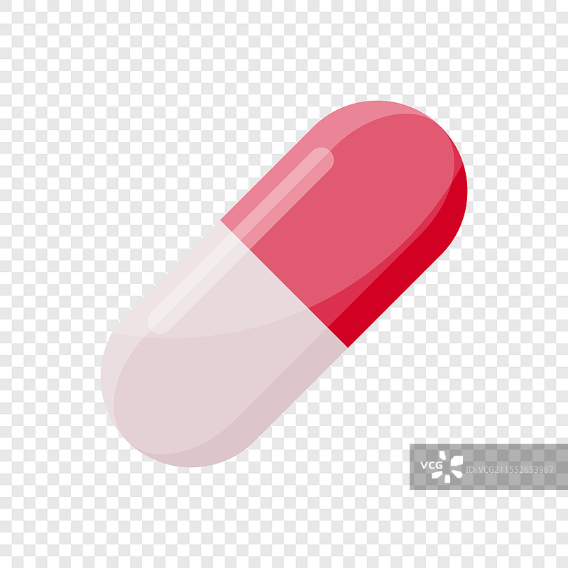 平面风格的药丸胶囊图标图片素材