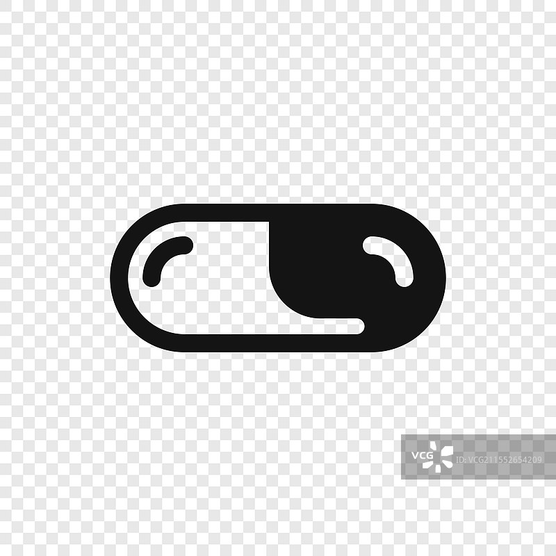 平面风格的药丸胶囊图标图片素材