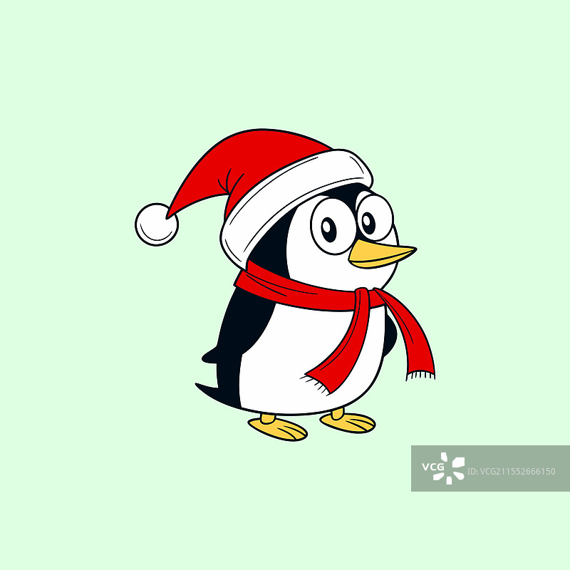 圣诞企鹅艺术图片素材