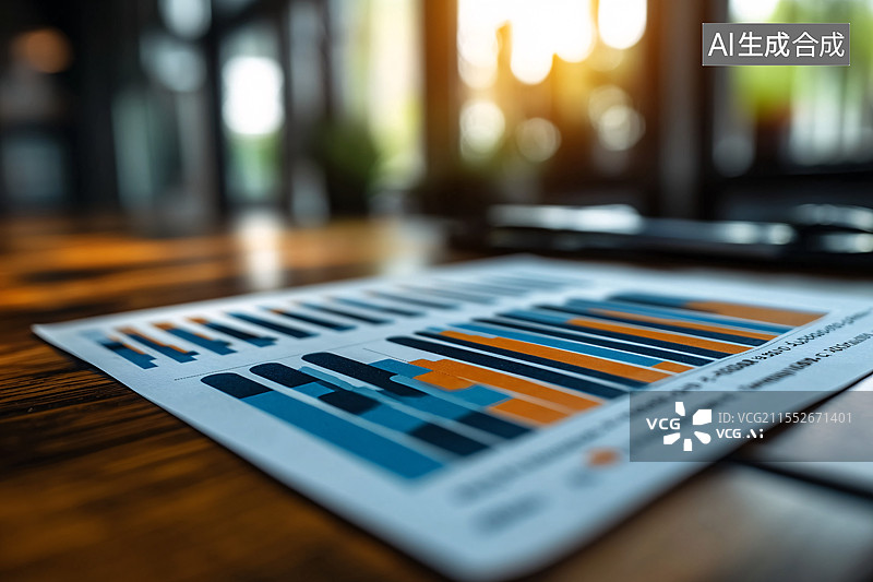 【AI数字艺术】公司年度财务报告图片素材