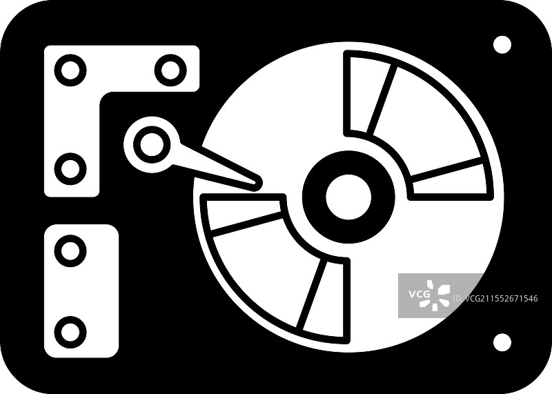 一个带有指向右侧箭头的磁盘驱动器图片素材