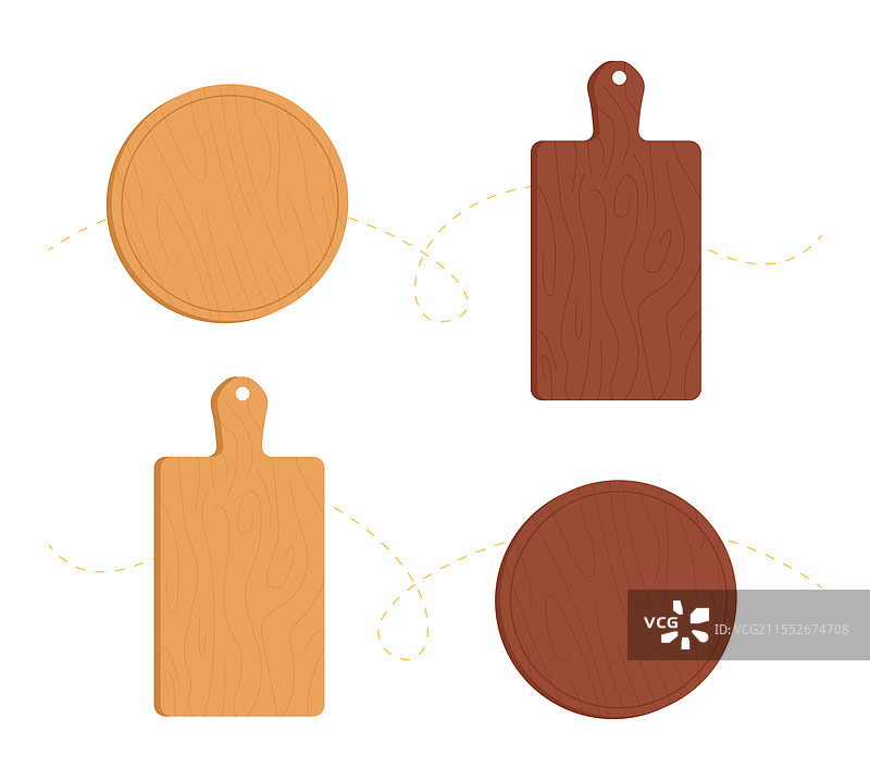 木制切菜板套装图片素材