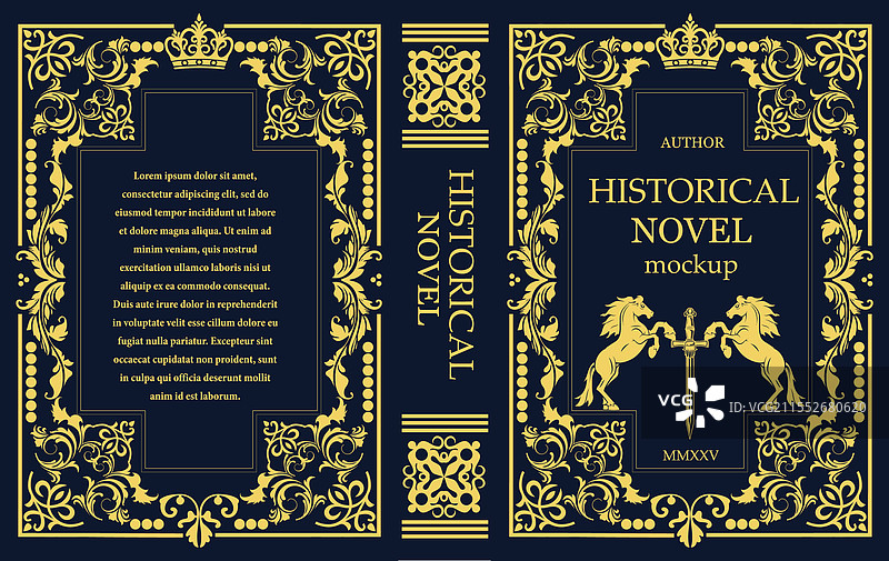 历史小说封面 featuring 两匹马图片素材