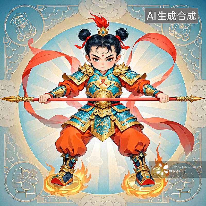 【AI数字艺术】哪吒图片素材