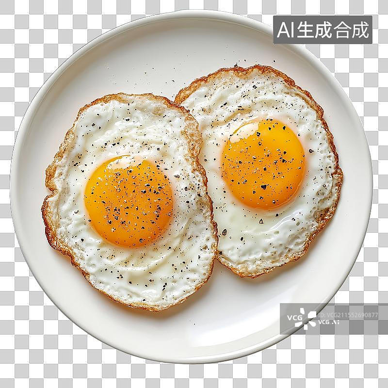 【AI数字艺术】香煎荷包蛋图片素材