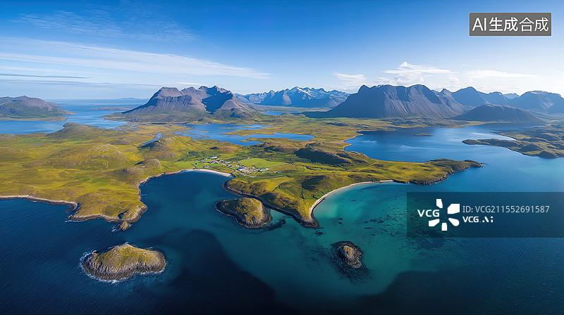 【AI数字艺术】冰岛壮丽海岸线风光图片素材