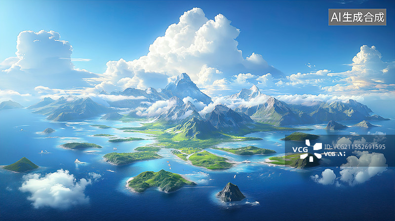 【AI数字艺术】冰岛壮丽海岸线风光图片素材