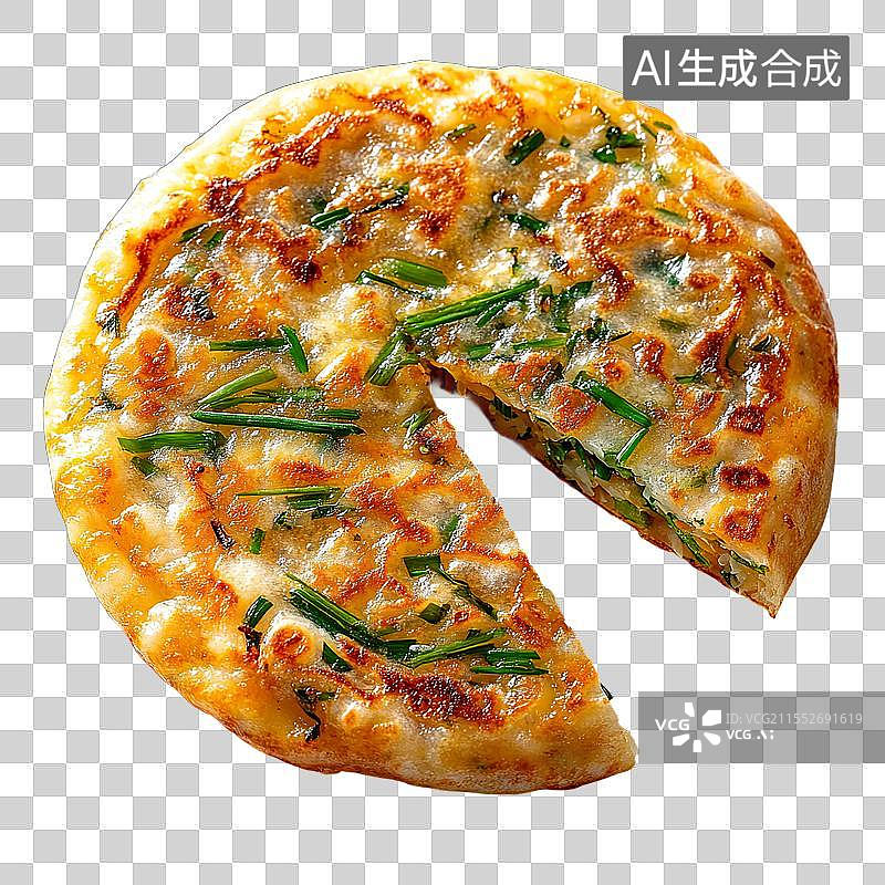 【AI数字艺术】发面葱油饼 葱花饼 发面饼 香葱饼烙饼 面饼 手撕饼千层饼图片素材