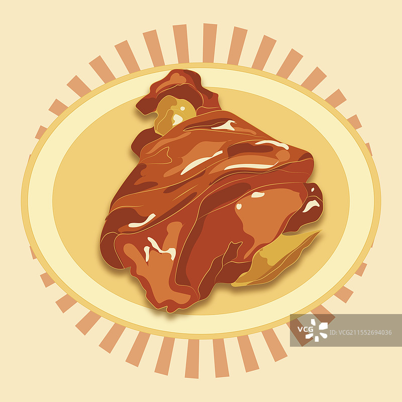 卤猪蹄图片素材