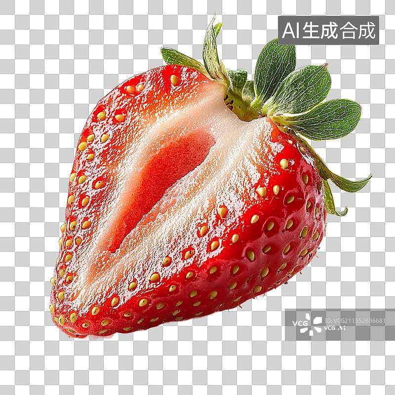【AI数字艺术】草莓水果插画免扣素材图片素材