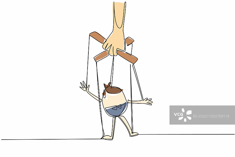 单线条画手握手偶图片素材