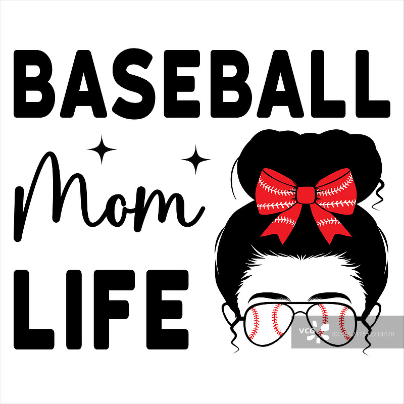 棒球妈妈生活棒球T恤设计图片素材