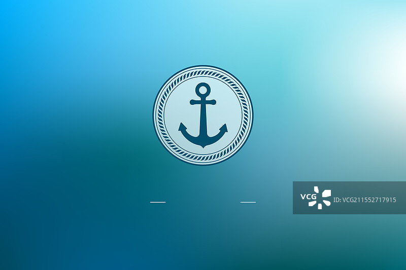模糊的背景，带有锚和航海元素图片素材