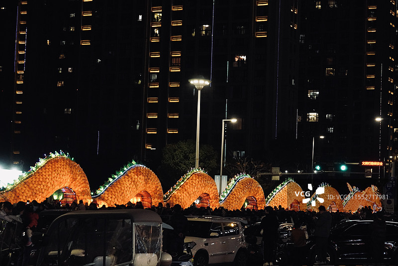 鳌江抬大龙图片素材