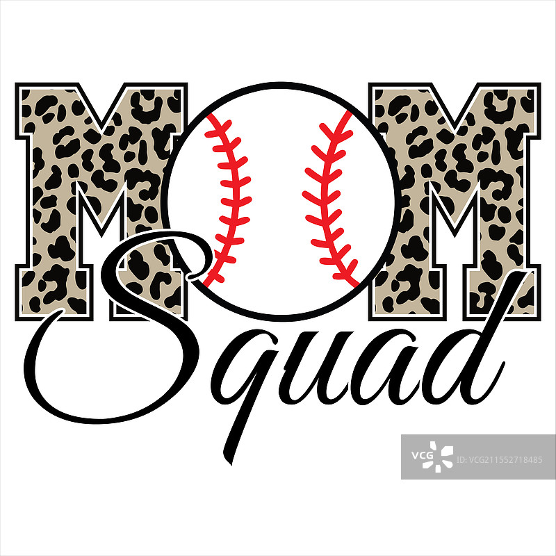 妈妈团队棒球T恤设计图片素材