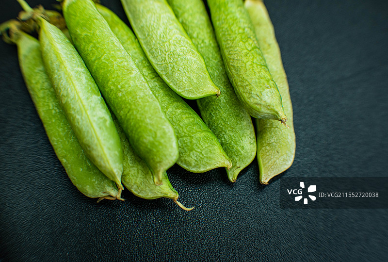 四川绵阳豌豆、豌豆荚、青豌豆、豌豆粒、豆类图片素材