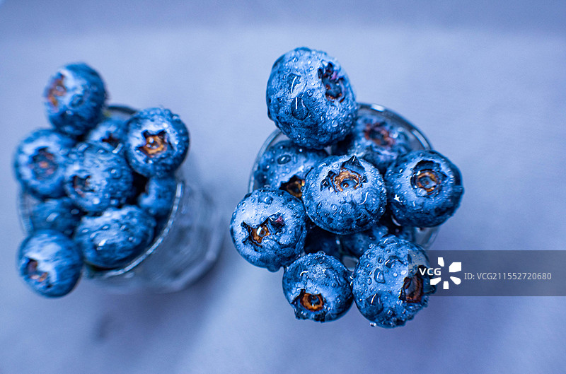 蓝莓、越桔、越橘、都柿、蓝色浆果、水果图片素材