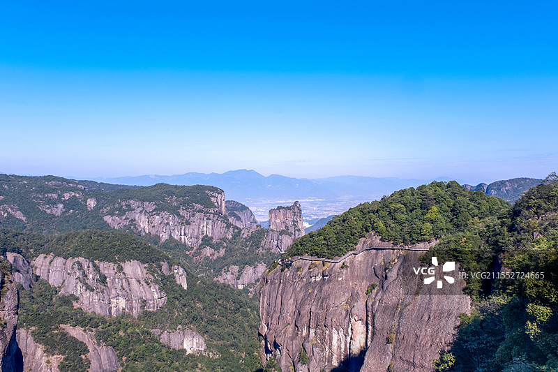 浙江台州神仙居景区一帆风顺图片素材