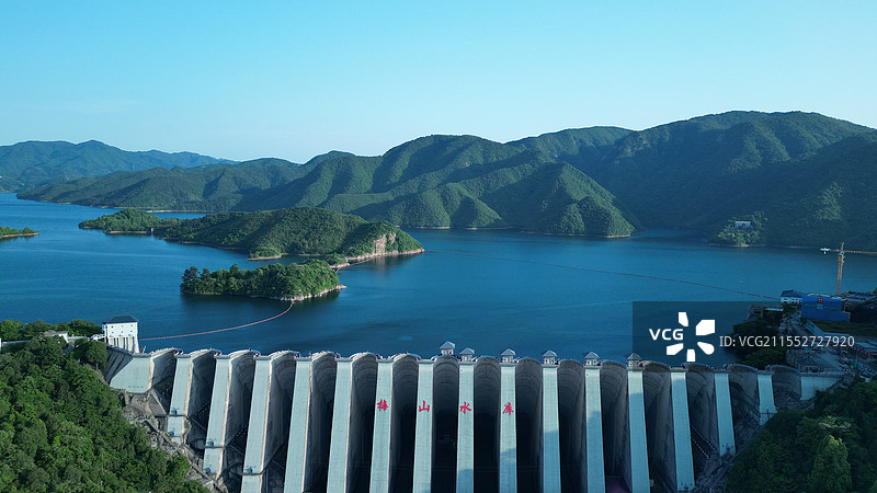 安徽六安梅山水库图片素材